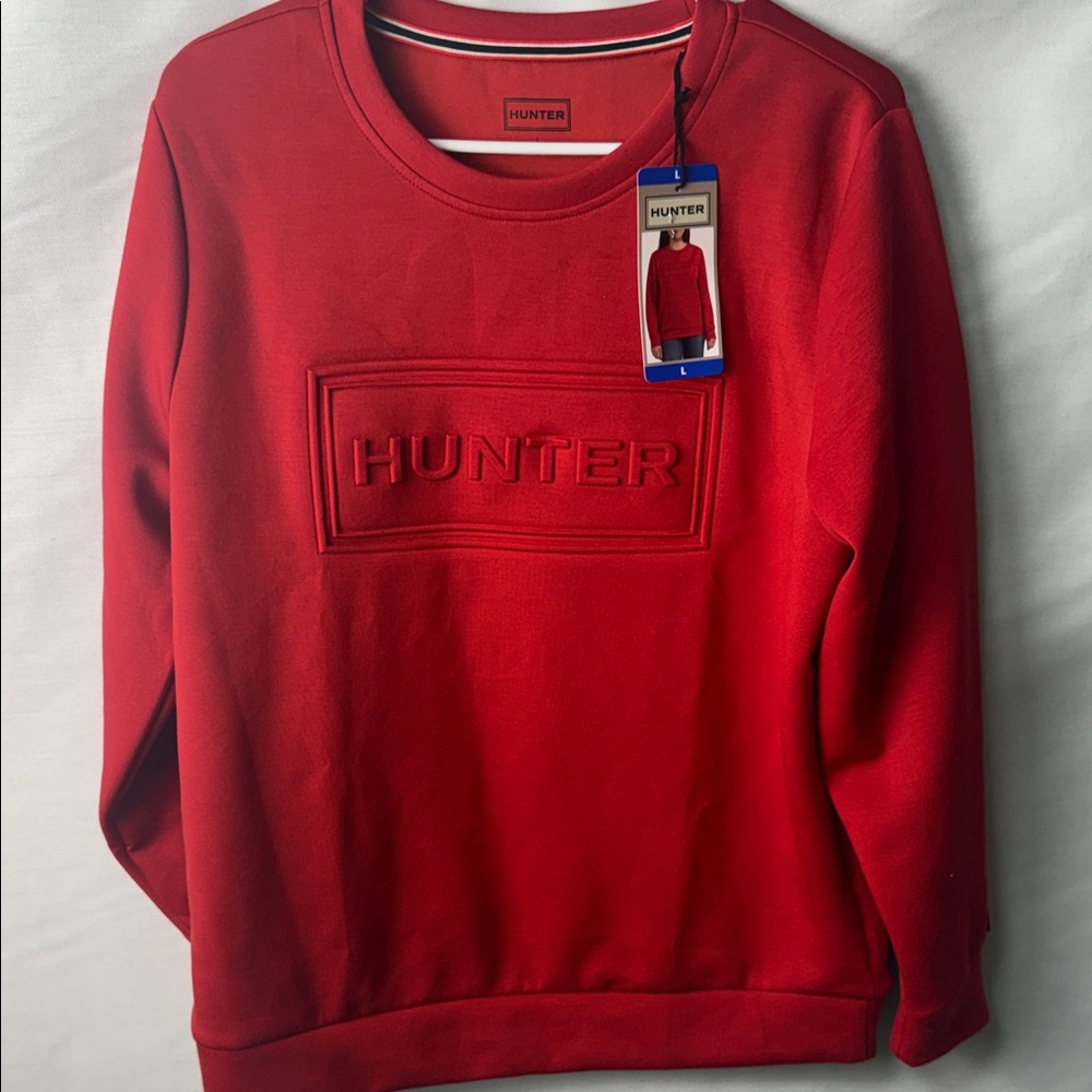 Hunter Vibrant Red Crewneck Sweater